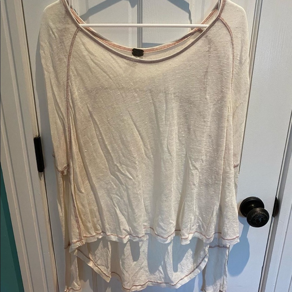 FREE PEOPLE CREAM TOP